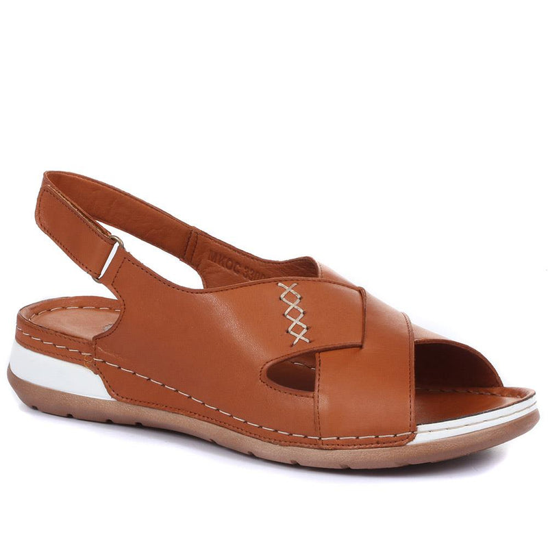 Leather Slingback Sandals - MKOC33001 / 320 060