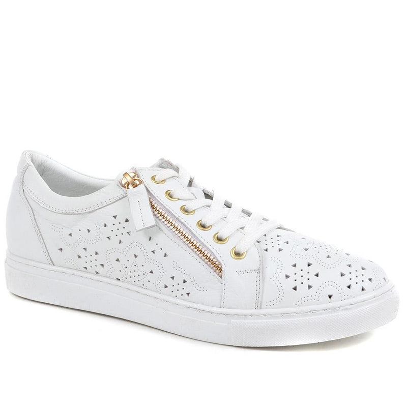 Padova Leather Lace-Up Trainers - PADOVA / 320 235