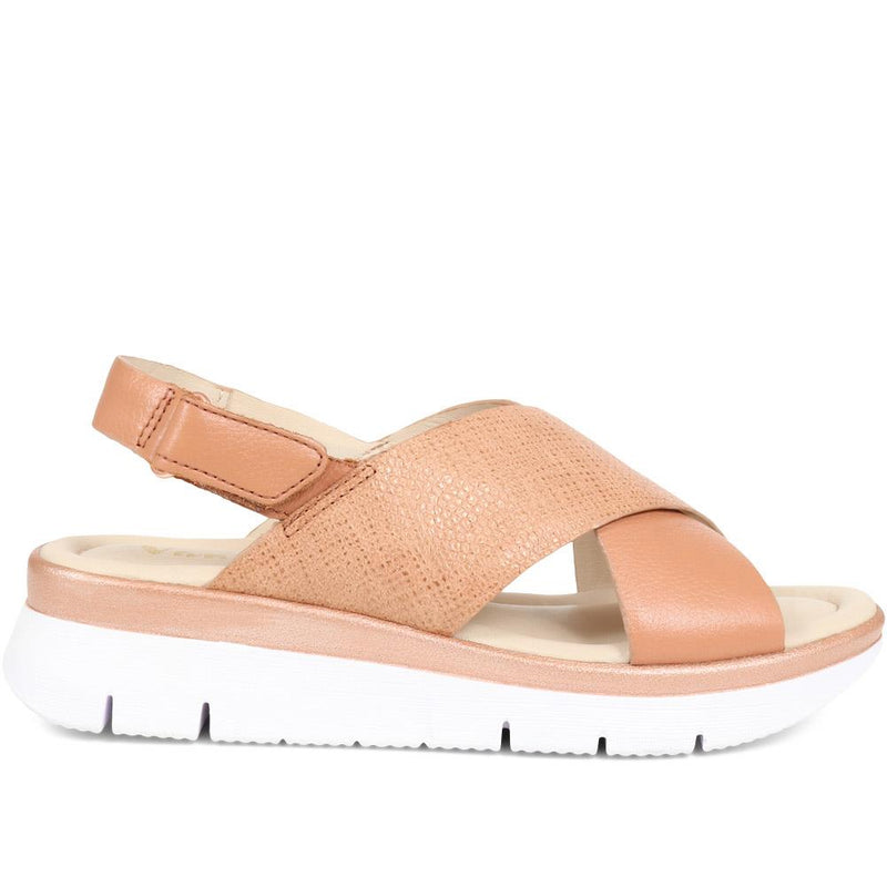 Leather Touch Fasten Sandals - VAN37501 / 323 817