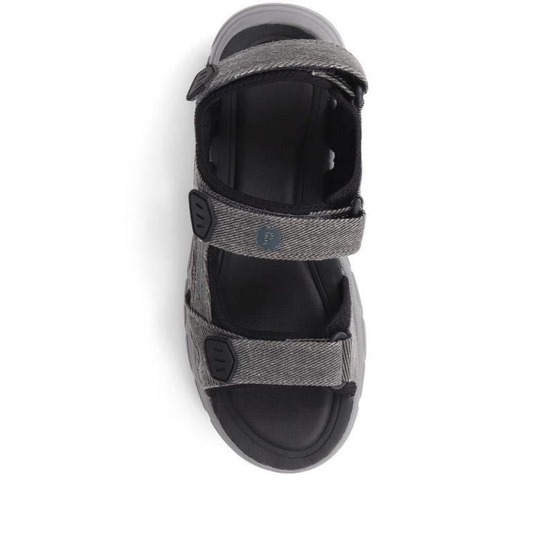 Three Strap Touch Fasten Sandals - SUNT37011 / 323 430