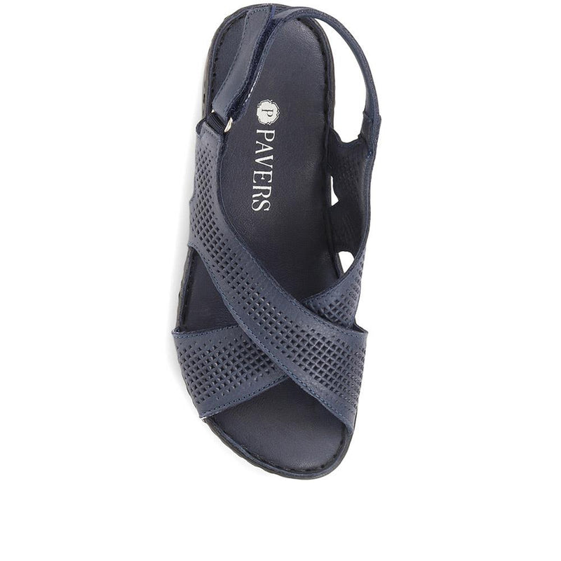 Leather Slingback Sandals - KAP35011 / 322 211