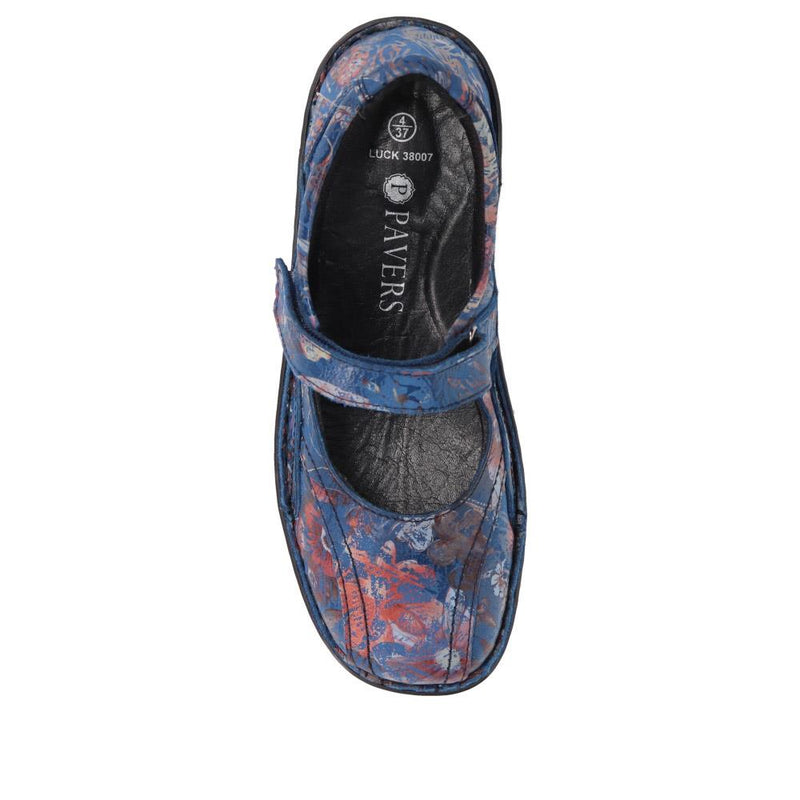 Floral Touch Fasten Mary Janes - LUCK38007 / 324 545