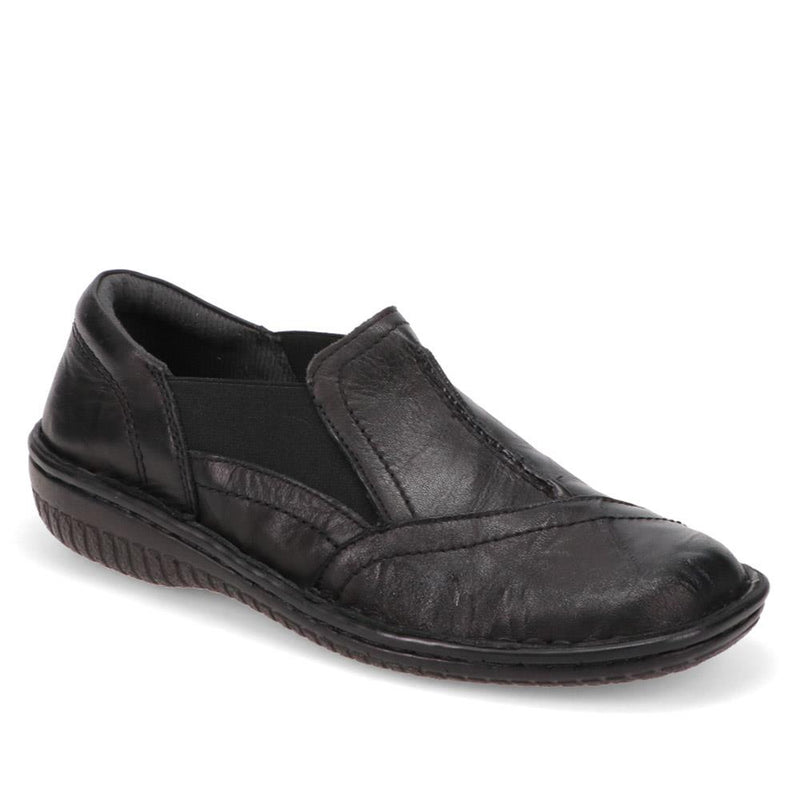 Elasticated Leather Slip Ons - HAK38029 / 324 707