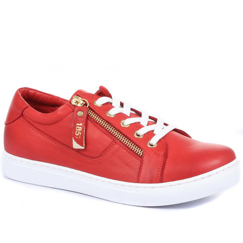 Padova Leather Lace-Up Trainers - PADOVA / 320 235