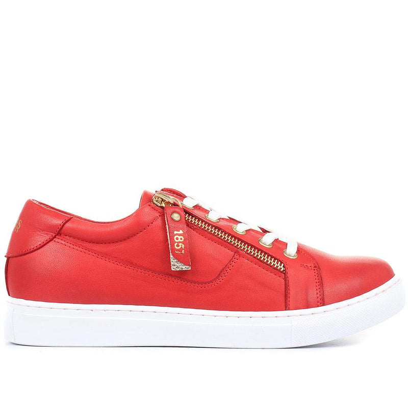 Padova Leather Lace-Up Trainers - PADOVA / 320 235