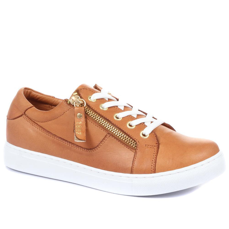 Padova Leather Lace-Up Trainers - PADOVA / 320 235