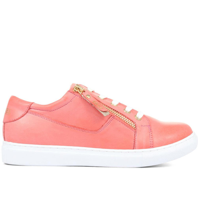 Padova Leather Lace-Up Trainers - PADOVA / 320 235