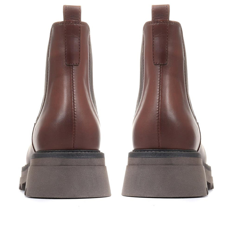 Trieste Chunky Leather Chelsea Boots - TRIESTE / 318 810