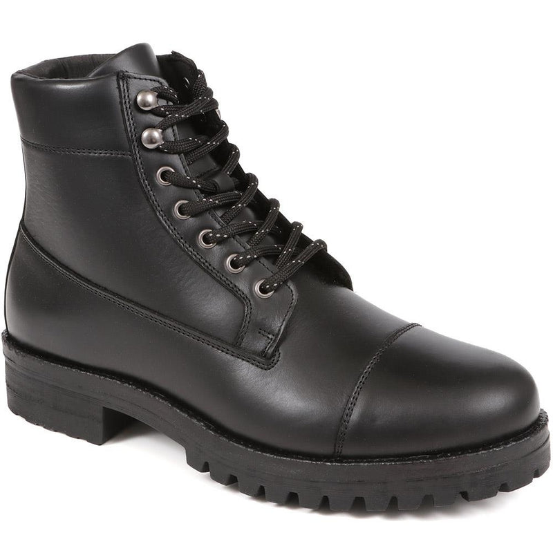 Leather Lace-Up Boots - DAEL / 324 501