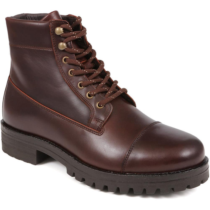 Leather Lace-Up Boots - DAEL / 324 501