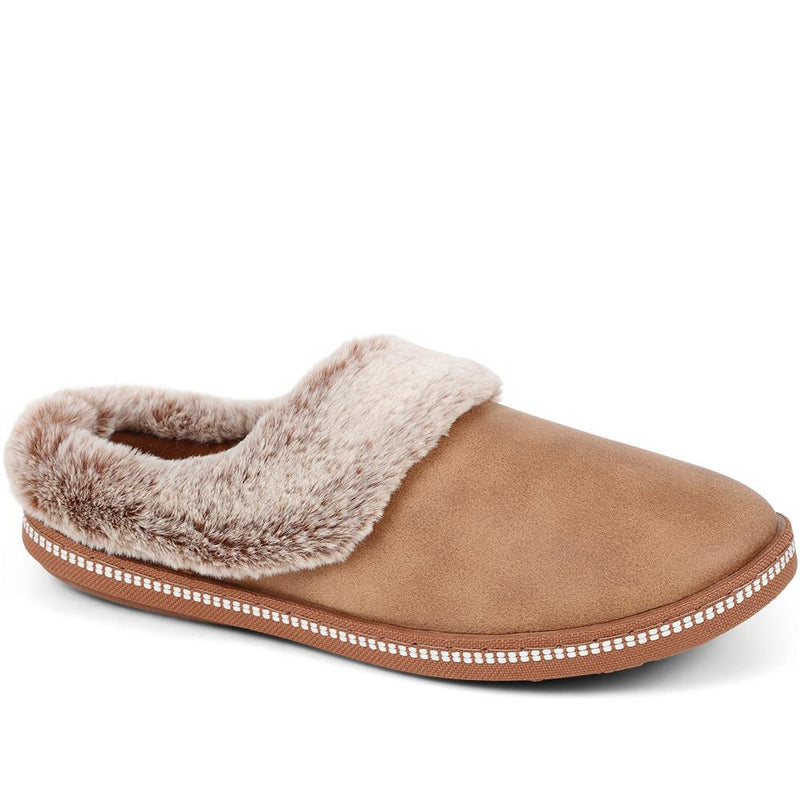 Faux Fur Lined Slippers - SKE38109 / 324 097