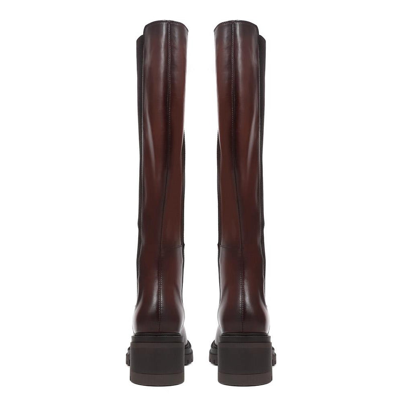 Domenica Leather Knee Length Boots - DOMENICA / 324 253