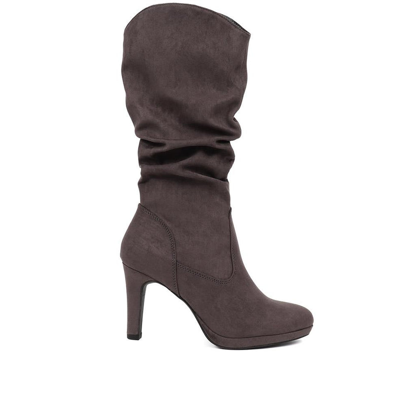 Ladies' Heeled Calf Boots - PLAN38009 / 324 101