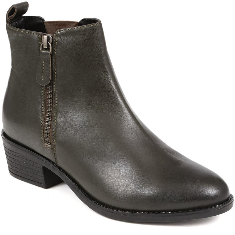 Leather Heeled Chelsea Boots - GUP38500 / 324 315