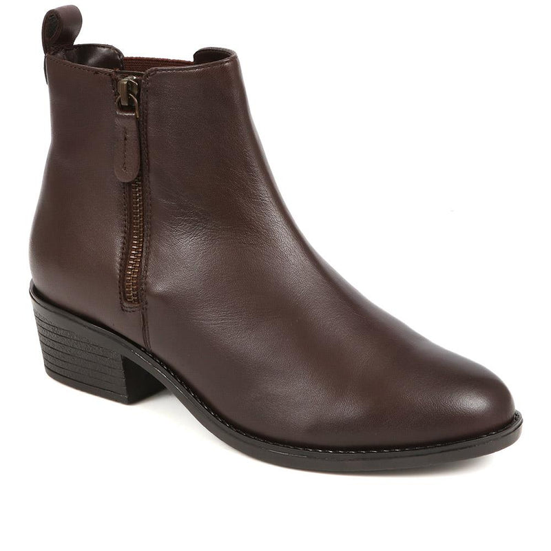 Leather Heeled Chelsea Boots - GUP38500 / 324 315