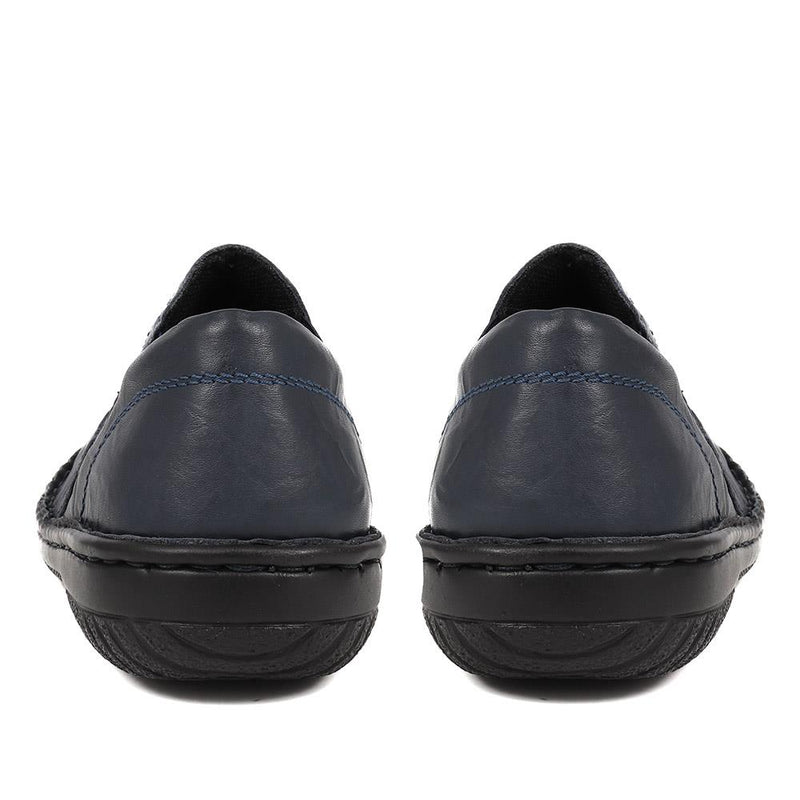 Elasticated Leather Slip-Ons - HAK38029 / 324 707