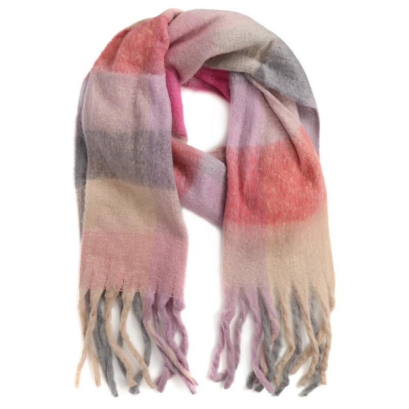 Textured Checked Scarf - JEW38003 / 324 709