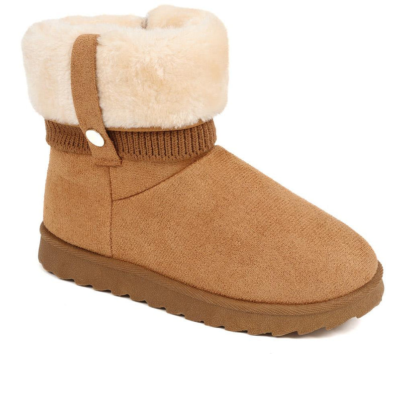 Fleece Lined Soft Ankle Boots - ACADE38007 / 324 548