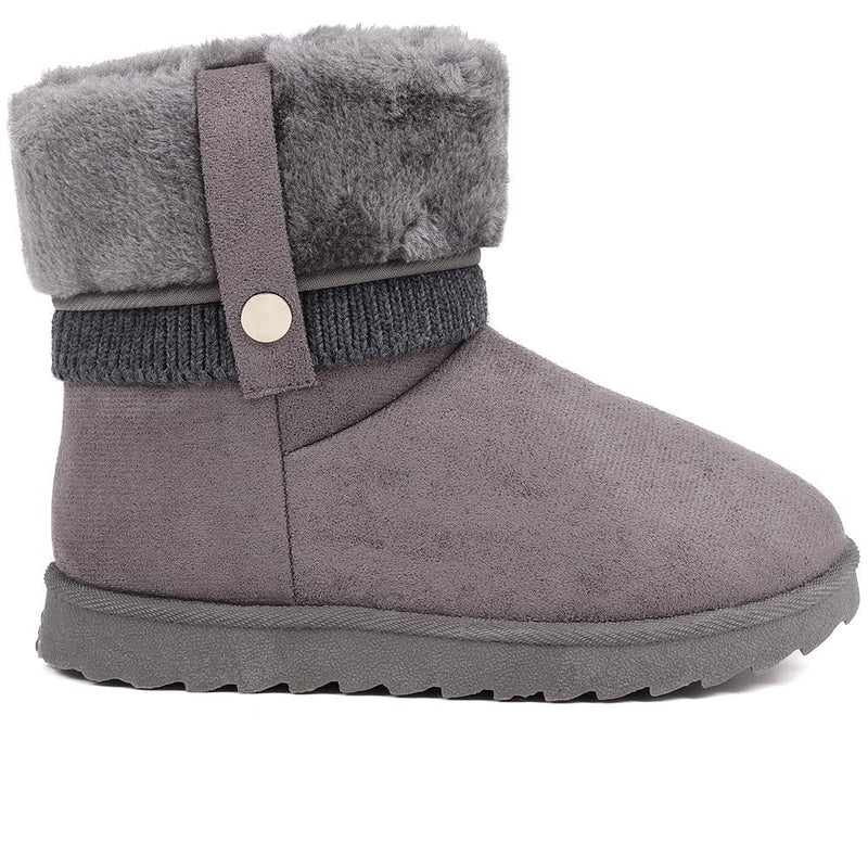 Fleece Lined Soft Ankle Boots - ACADE38007 / 324 548