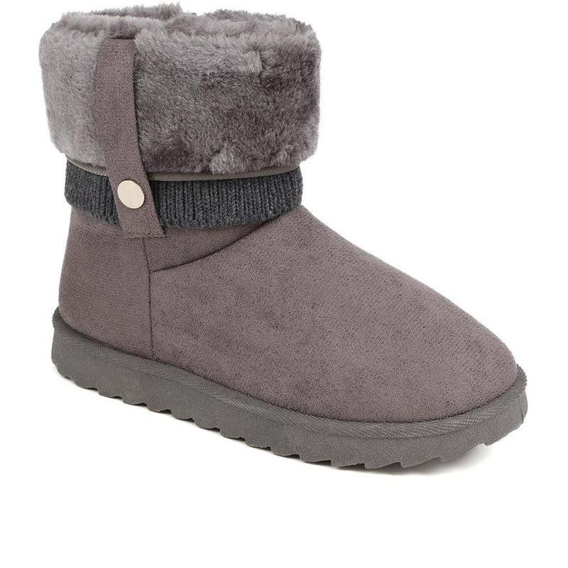 Fleece Lined Soft Ankle Boots - ACADE38007 / 324 548