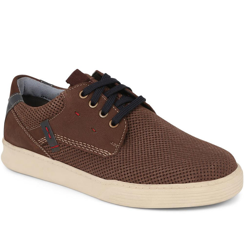 Suede Lace-Up Trainers  - PARK39001 / 324 896