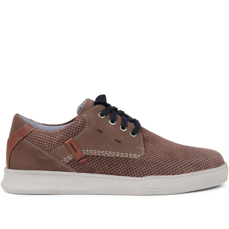 Suede Lace-Up Trainers  - PARK39001 / 324 896