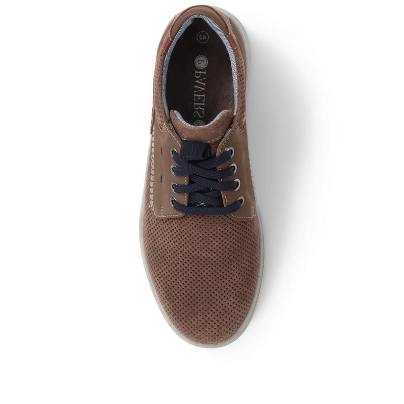 Suede Lace-Up Trainers  - PARK39001 / 324 896