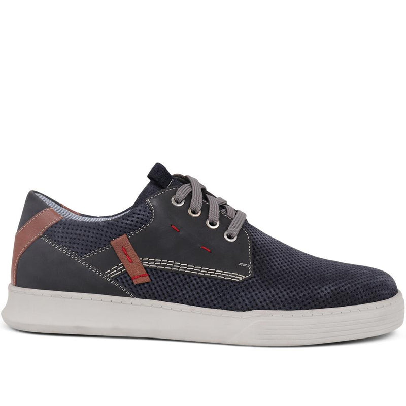 Suede Lace-Up Trainers  - PARK39001 / 324 896