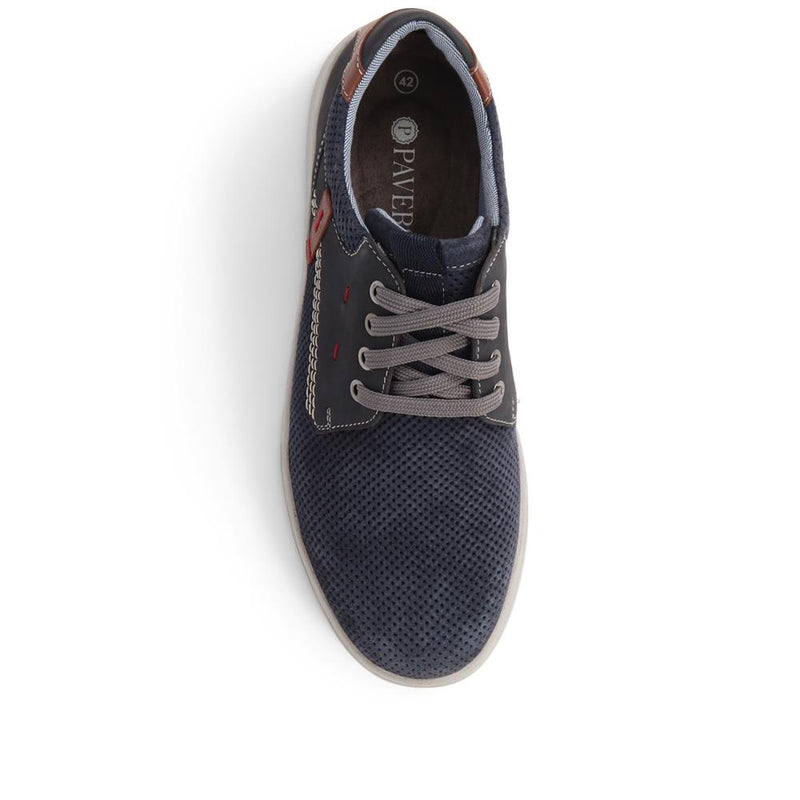 Suede Lace-Up Trainers  - PARK39001 / 324 896