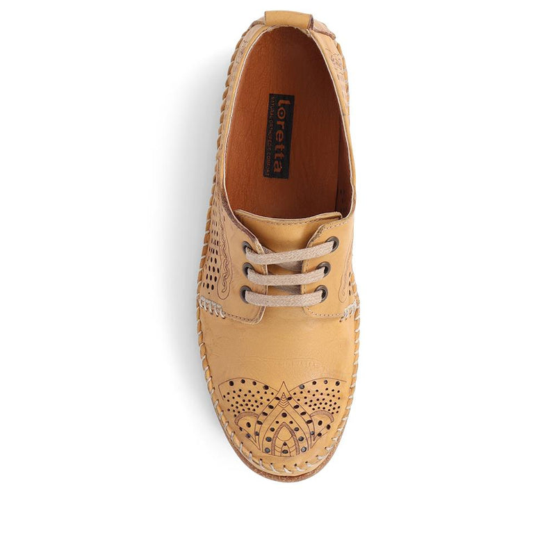 Leather Lace-Up Shoes - HAK39035 / 325 543