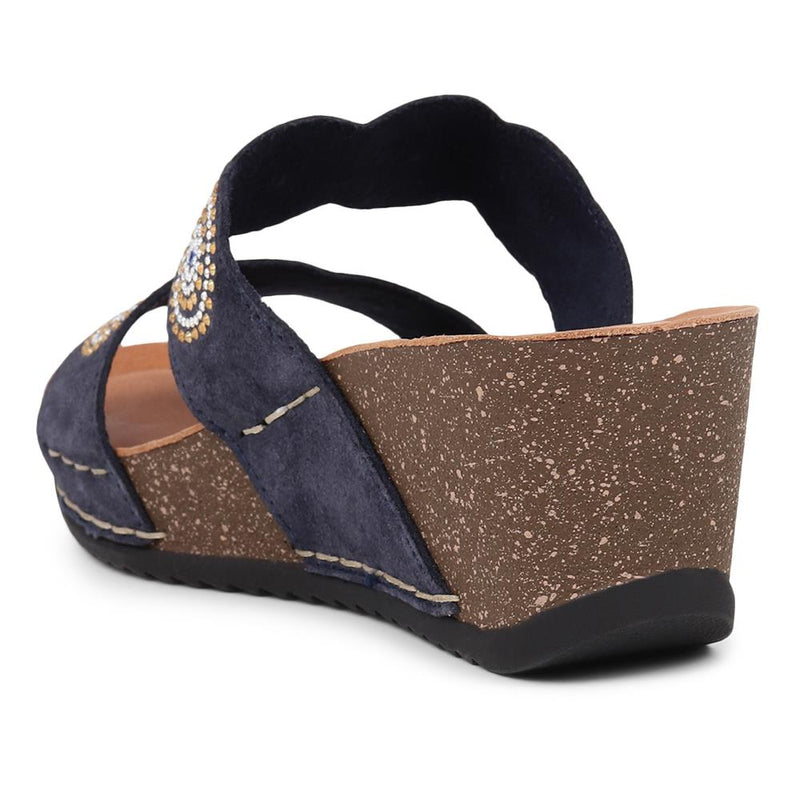 Embellished Wedge Sandals - FLY39043 / 324 784