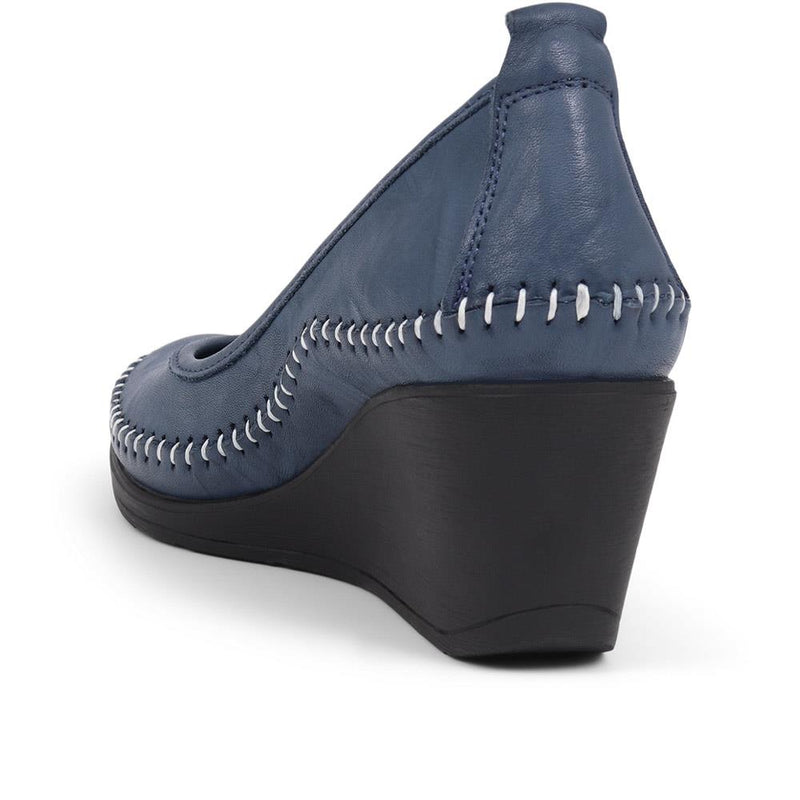 Leather Wedge Shoes - GOKH39007 / 325 335