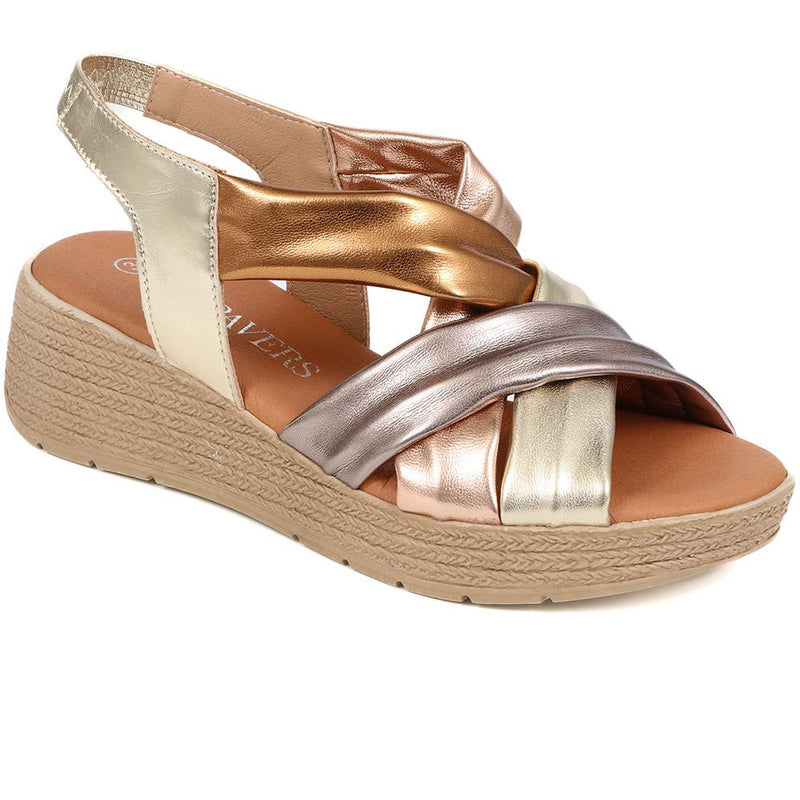 Cross-Strap Platform Sandals  - MARIL39003 / 325 332