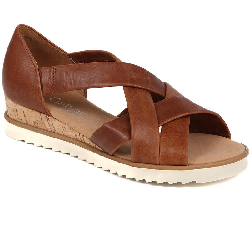 Leather Wedge Sandals  - GAB39510 / 325 076