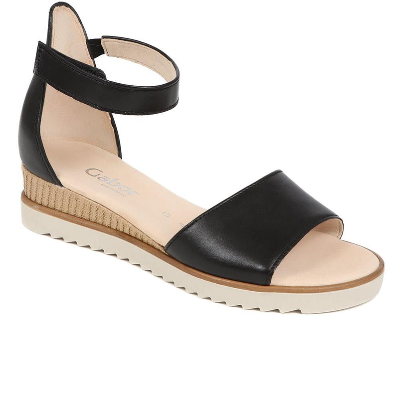 Leather Wedge Sandals  - GAB39504 / 325 077