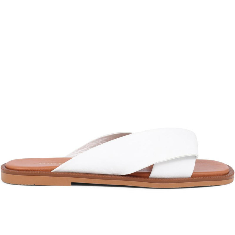 Hazelle Flat Mule Sandals - HAZELLE / 325 227