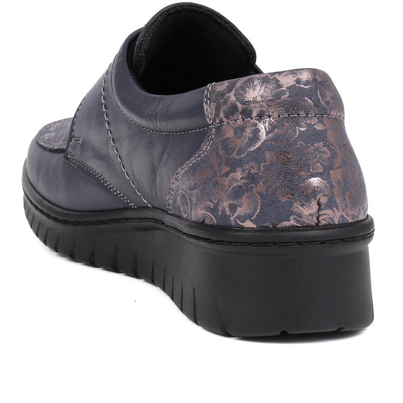 Touch-Fasten Floral Monk Shoes - HAK40021 / 326 620