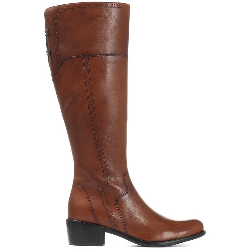 Leather Knee High Boot - CARM28503 / 313 427
