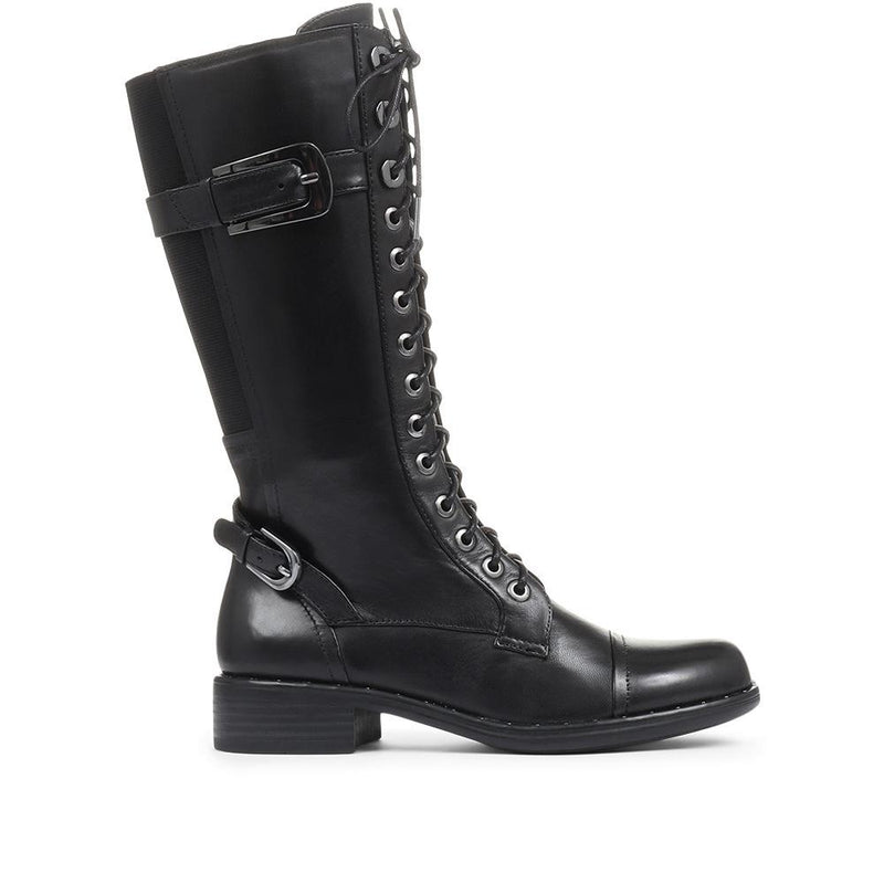 Lace-Up Leather Boots - SINO30518 / 318 121