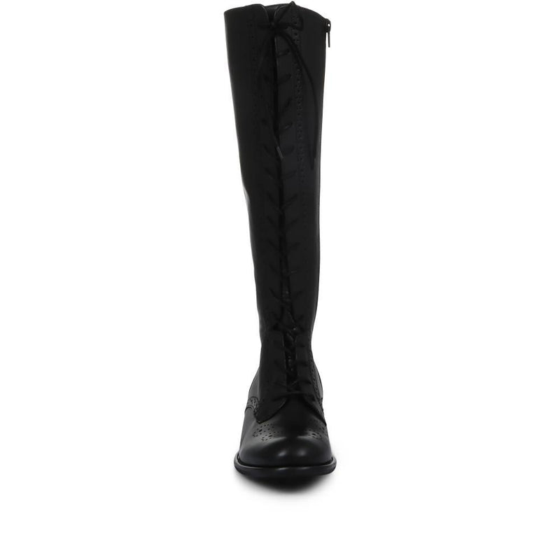 Protect Lace-Up Knee High Boots - GAB32526 / 319 163