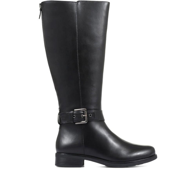 Leather Knee High Boots with Extra Wide Calf - RNB32017 / 319 209
