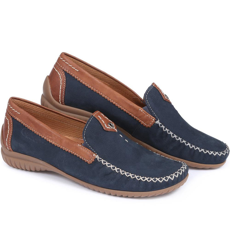 Wide Fit California Leather Moccasin - GAB29566 / 314 654