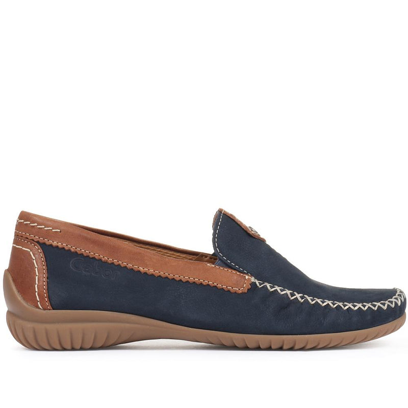 Wide Fit California Leather Moccasin - GAB29566 / 314 654