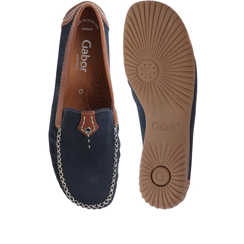 Wide Fit California Leather Moccasin - GAB29566 / 314 654