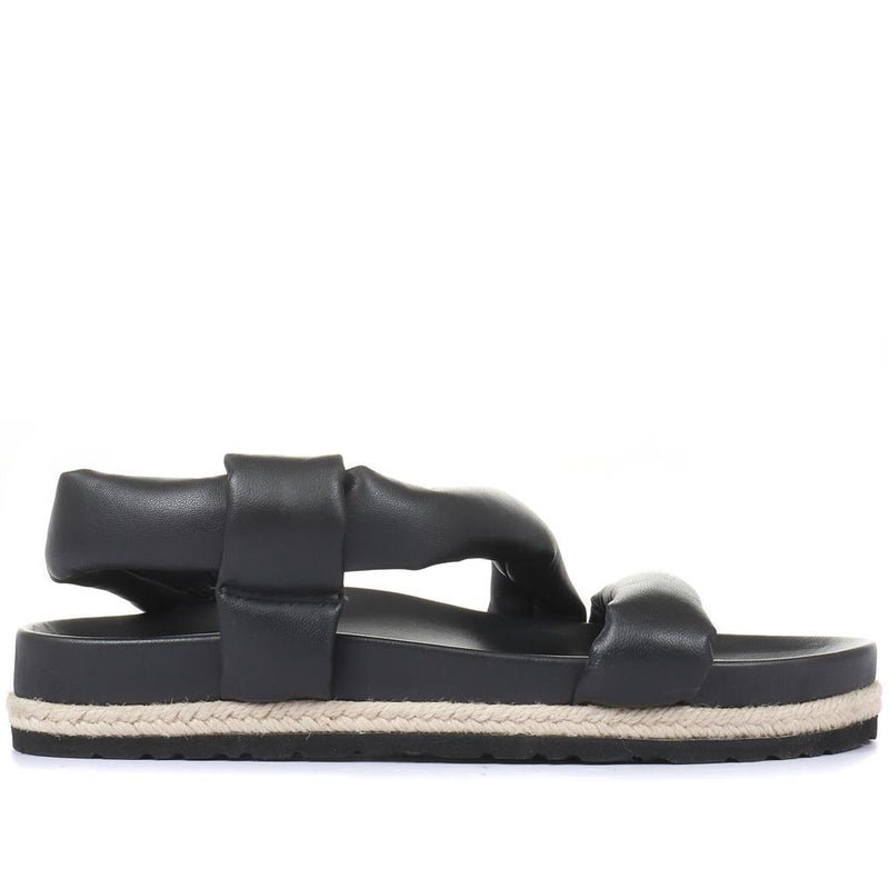 Mount Hope Leather Flatform Sandals - MOUNTHOPE / 319 936