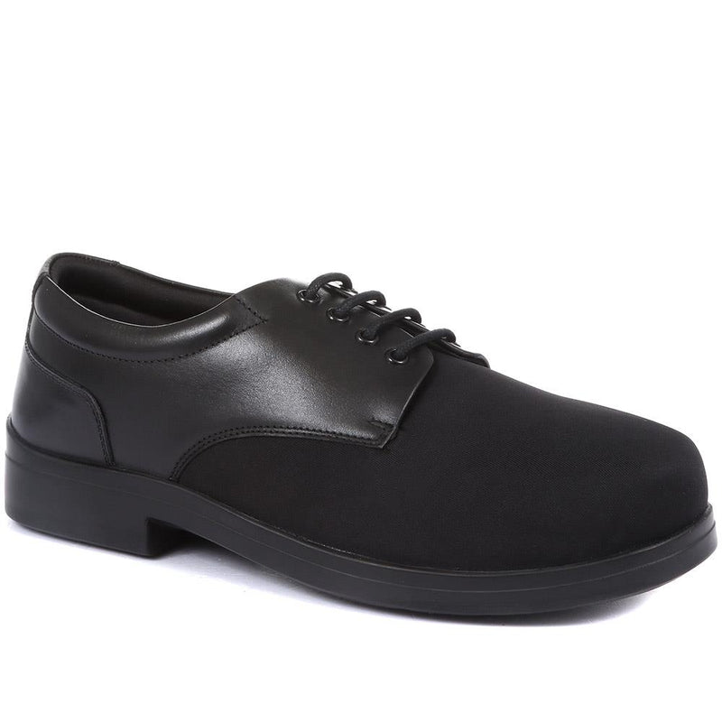 Extra Wide Fit Lace-Up Derby Shoe - ABERTO / 320 929