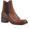 Doria Heeled Leather Chelsea Boots - DORIA / 322 365