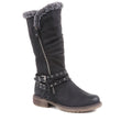 Fleece Lined Buckle Detail Boots - WBINS36130 / 323 115