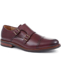 Double Strap Leather Monk Shoes - OTLEY / 322 590