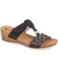 Swirl Embellishment Wedge Sandals - INB37027 / 323 594